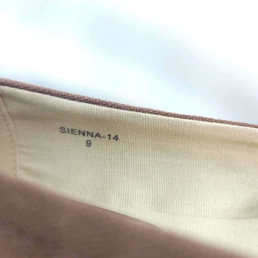 Gomax Womens Sienna-14 Brown Round Toe Slip On Flat Heel Espadrille Shoes Size 9